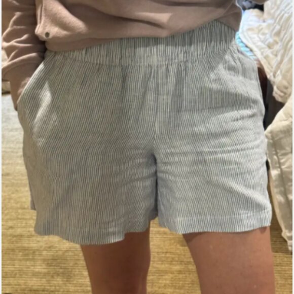 J. Jill Striped Pull-On Seersucker Cotton Shorts – 100% Cotton, Elastic Waist, P - Picture 2 of 8